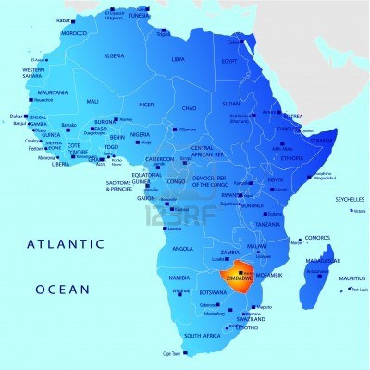 african-map-highlighting-zimbabwe-as-one-of-the-major-tourist-destinations